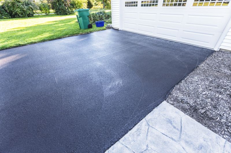 Freshly Paved Asphalt Driveway